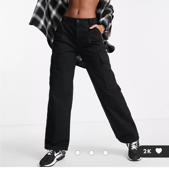 Oversized cargo pants black, size 6 - Picture 1 of 1